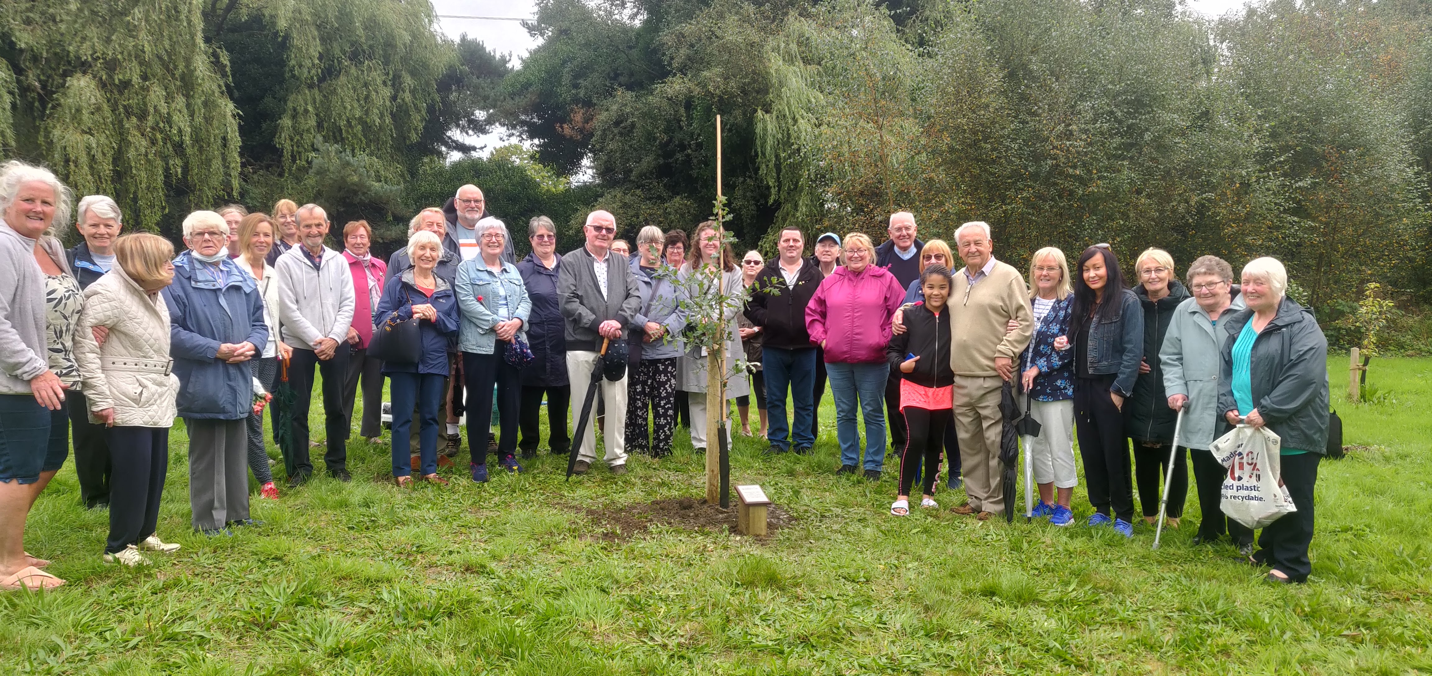 Tree planting at the Life for a Life Memorial Forest