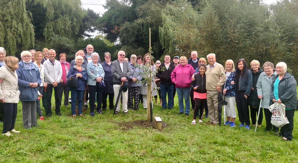 Tree planting at the Life for a Life Memorial Forest