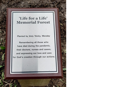 Life for a life plaque